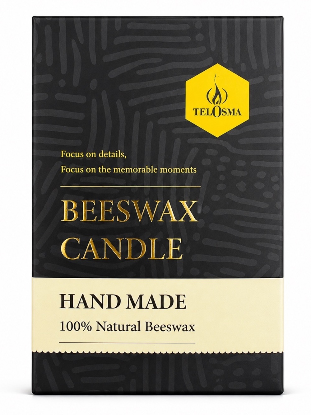 Telosma Beeswax Candle - Handmade 100% Natural Beewwax